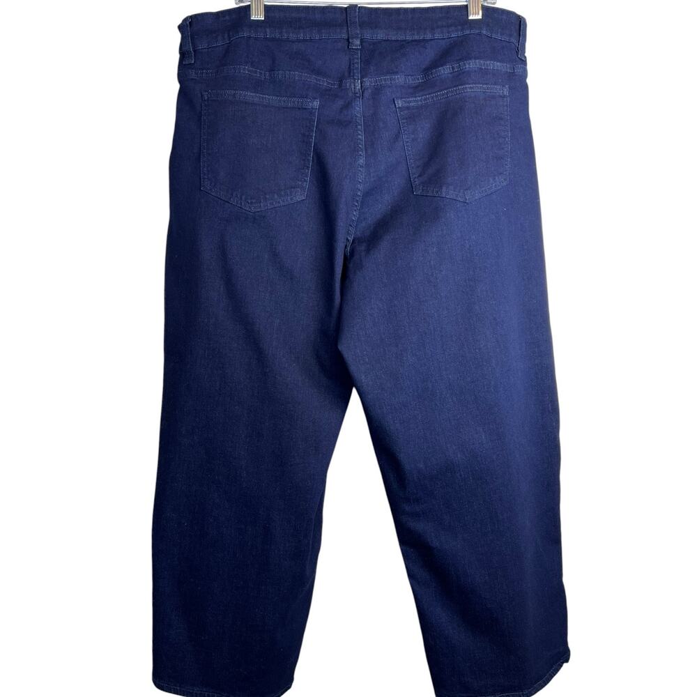 Universal Standard Donna High Rise Curve Straight Leg Jeans Dark Indigo Size 18 - Picture 6 of 13